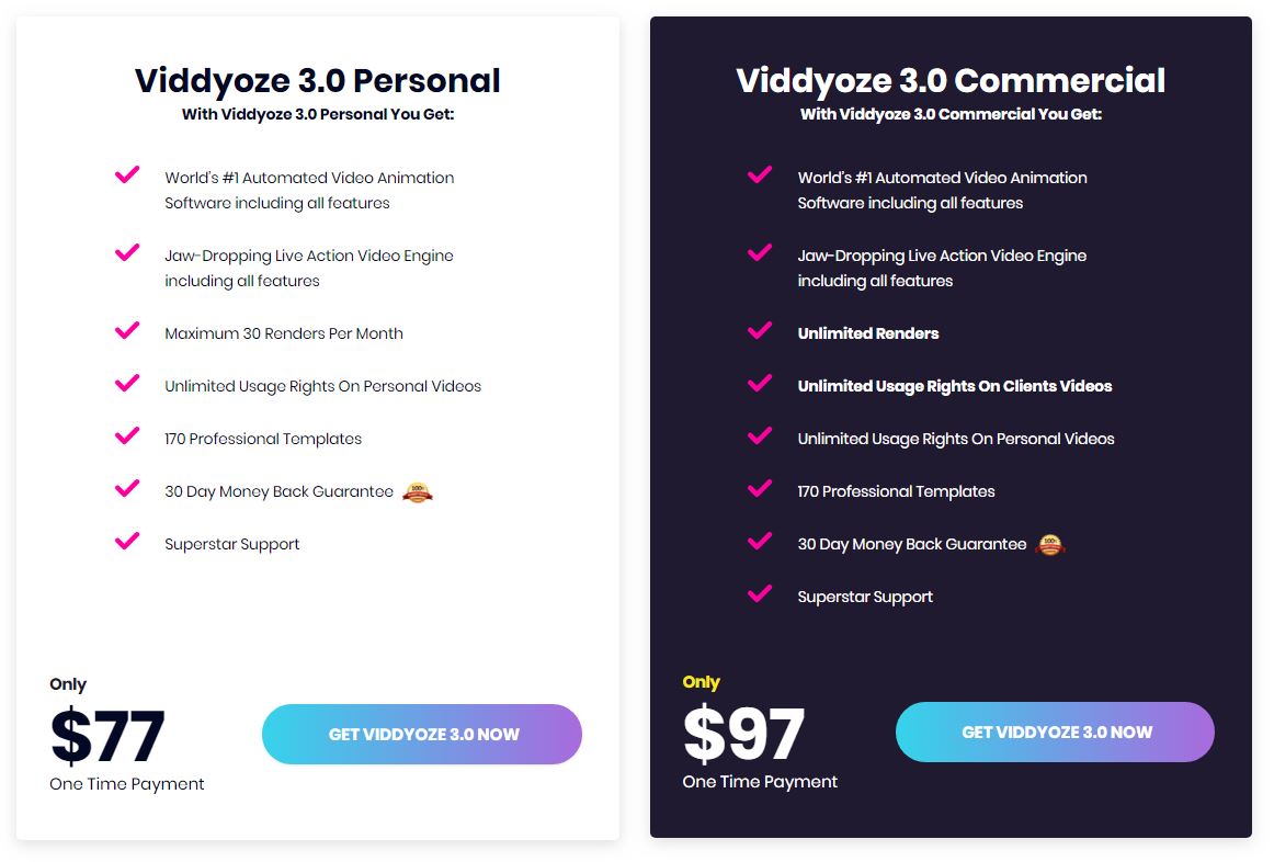 viddyoze3-price-options