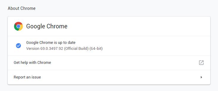 chrome-is-up-to-date